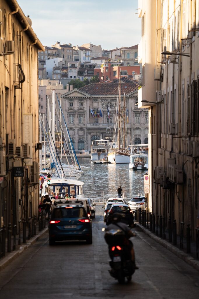 Harbor view in Marseille.